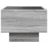 Mesa auxiliar con LED madera ingeniería gris Sonoma