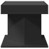 Mesa de centro con luz LED madera ingeniería negra 50x50x45