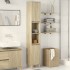 Armario de baño madera contrachapada roble Sonoma 30x30x190