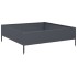 Arriate de acero gris antracita 100x100x33,5