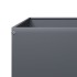 Arriate de acero gris antracita 100x100x33,5