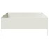 Arriate de acero blanco 100x100x25