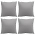Cojines de sofá 4 unidades tela gris 60x60