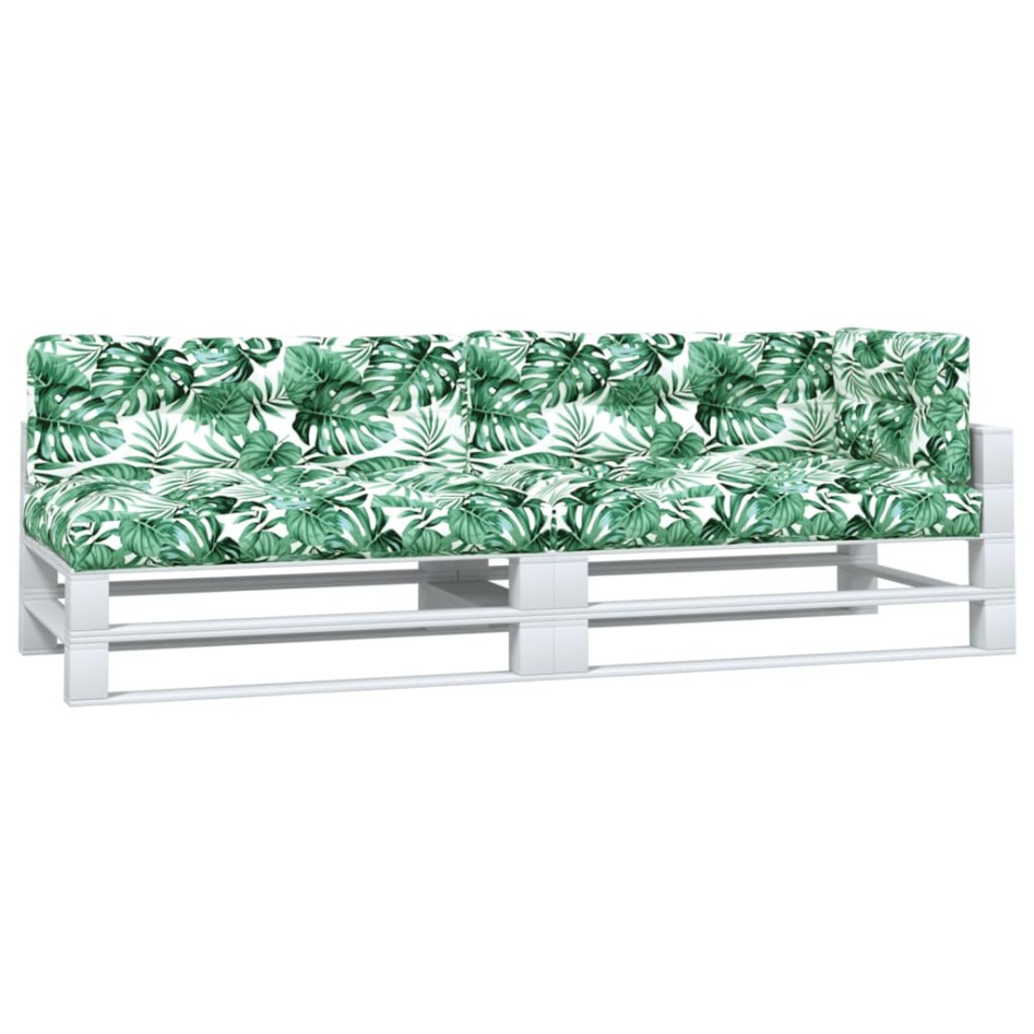 Cojines para sofá de palets 5 unidades tela estampado de