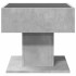 Mesa de centro y LED madera ingeniería gris hormigón