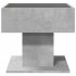 Mesa de centro y LED madera ingeniería gris hormigón