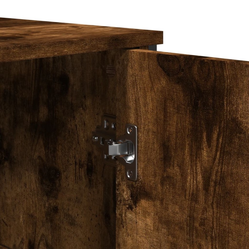 Aparador madera de ingeniería roble ahumado 78x35,5x74,5