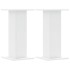 Soportes de plantas 2 uds madera ingeniería blanco 30x30x60