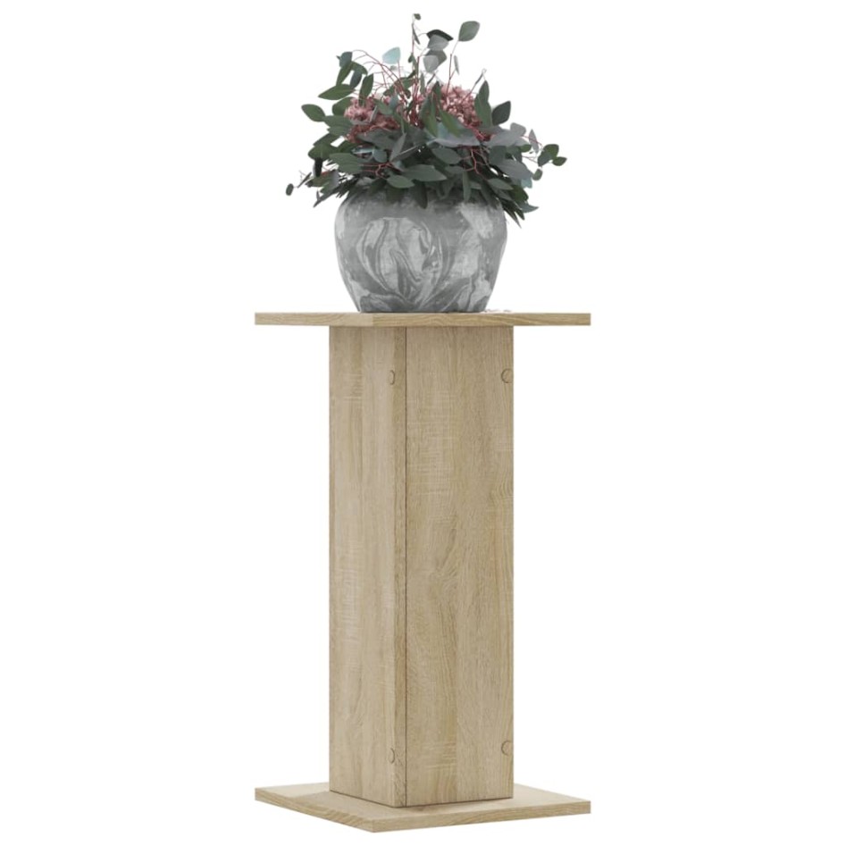 Soportes de plantas 2 uds madera roble Sonoma 30x30x60