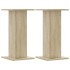 Soportes de plantas 2 uds madera roble Sonoma 30x30x60
