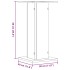 Soportes de plantas 2 uds madera roble Sonoma 30x30x60