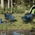 Sillas de camping con bolsillo plegable 2 uds estampado