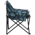 Sillas de camping con bolsillo plegable 2 uds estampado