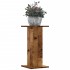 Soportes de plantas 2 uds madera roble envejecido 30x30x60