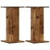 Soportes de plantas 2 uds madera roble envejecido 30x30x60