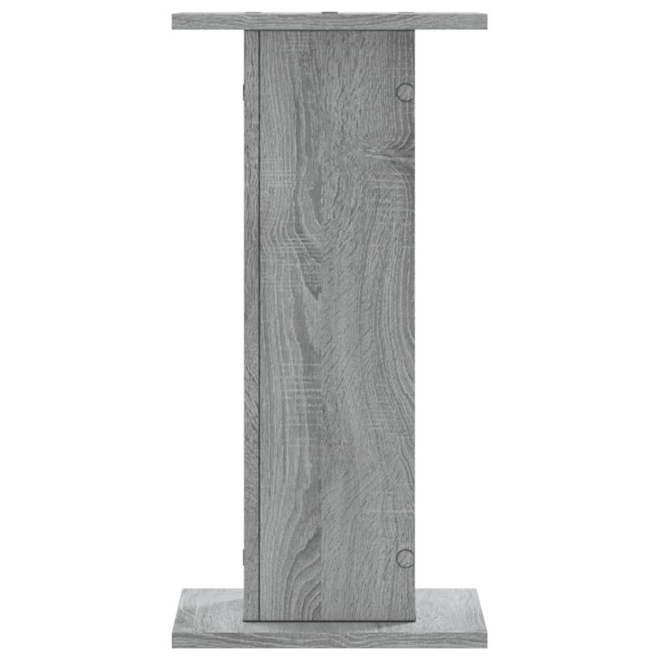 Soportes de plantas 2 uds madera gris Sonoma 30x30x60