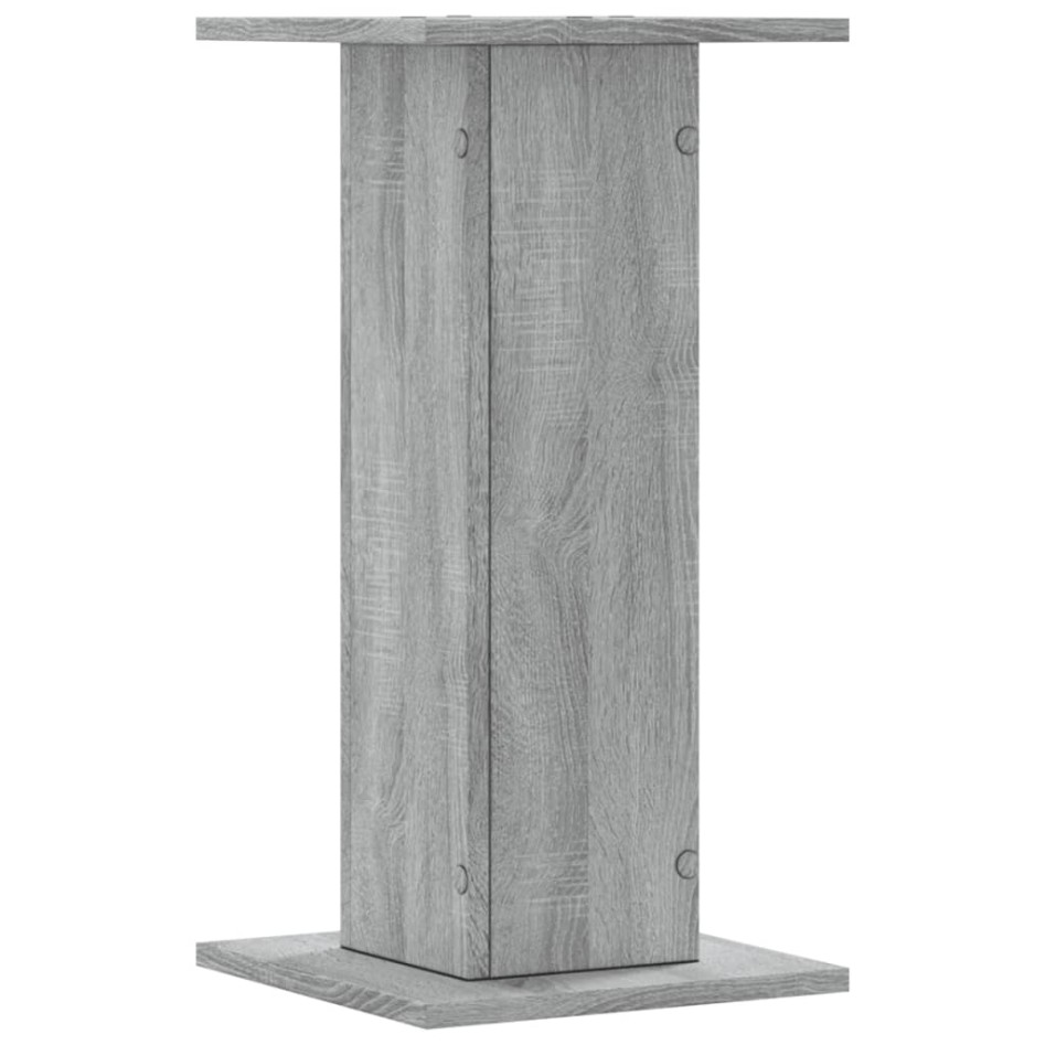 Soportes de plantas 2 uds madera gris Sonoma 30x30x60