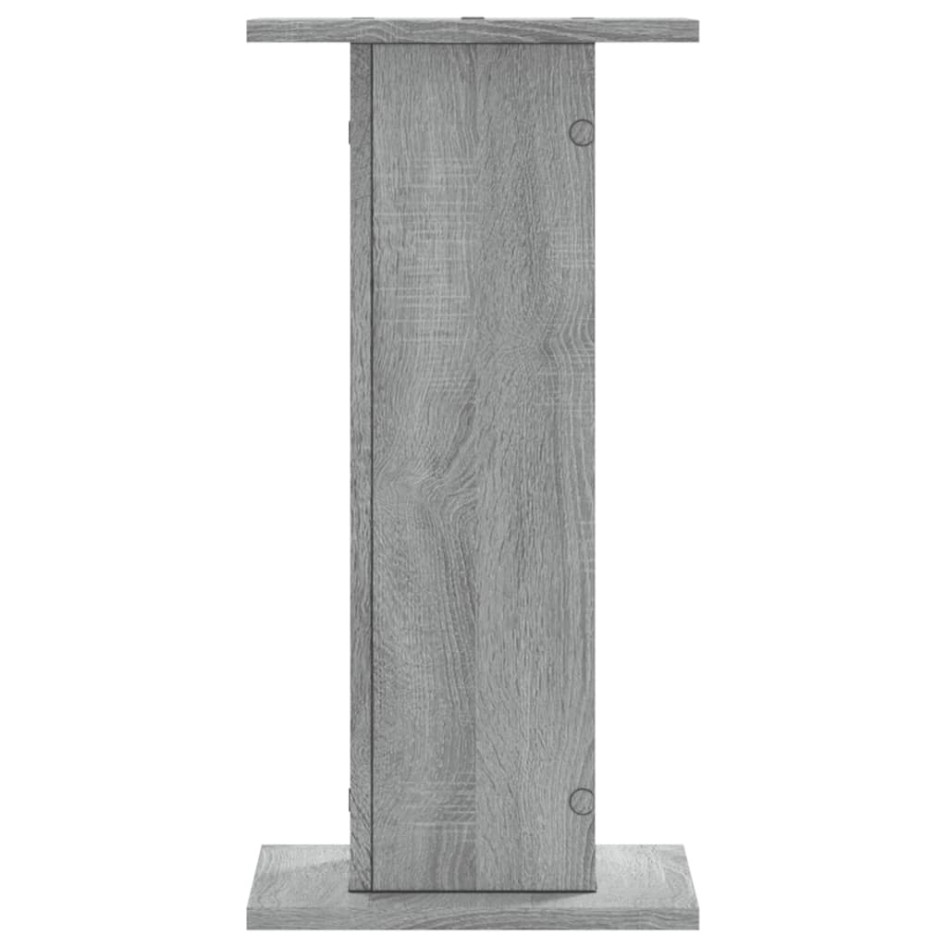 Soportes de plantas 2 uds madera gris Sonoma 30x30x60