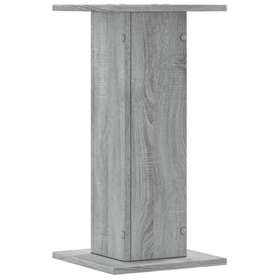 Soportes de plantas 2 uds madera gris Sonoma 30x30x60