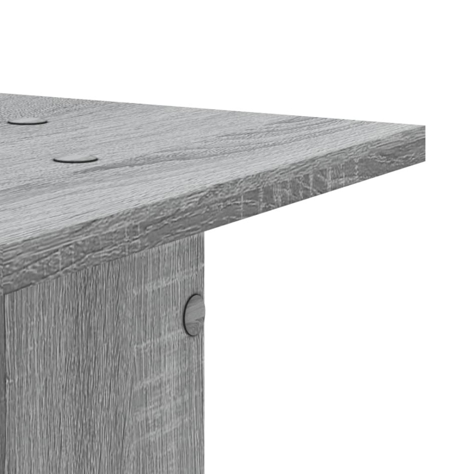 Soportes de plantas 2 uds madera gris Sonoma 30x30x60