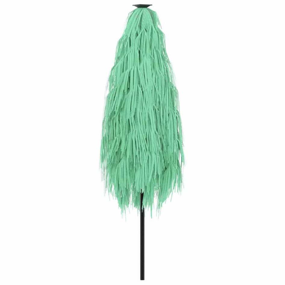 Sombrilla de jardín con poste de acero verde 268x268x226