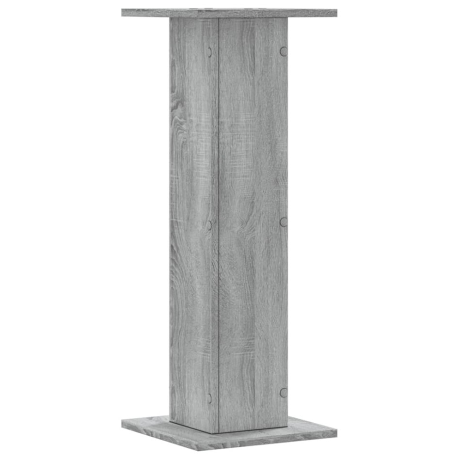 Soportes de plantas 2 uds madera gris Sonoma 30x30x80