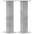Soportes para plantas 2 uds madera gris hormigón 30x30x95