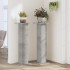 Soportes para plantas 2 uds madera gris hormigón 30x30x95