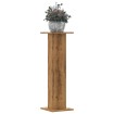 Soportes para plantas 2 uds madera roble artisian 30x30x95 cm