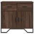 Aparador de madera de ingeniería marrón roble 79,5x35,5x74,5
