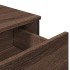Aparador de madera de ingeniería marrón roble 79,5x35,5x74,5