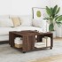 Mesa de centro madera de ingeniería marrón roble 80x80x40