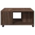 Mesa de centro madera de ingeniería marrón roble 80x80x40