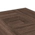 Mesa de centro madera de ingeniería marrón roble 80x80x40