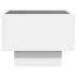Mesita de noche con LED Infinity blanca 40x40x30