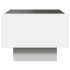 Mesita de noche con LED Infinity blanca 40x40x30