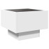 Mesita de noche con LED Infinity blanca 40x40x30