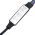 Mesita de noche con LED Infinity blanca 40x40x30