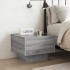 Mesa de centro con Infinity LED gris Sonoma 40x40x30