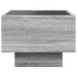 Mesa de centro con Infinity LED gris Sonoma 40x40x30