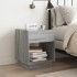Mesa de centro con Infinity LED gris Sonoma 40x40x50