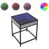 Mesa de centro con Infinity LED gris Sonoma 40x40x51