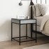 Mesa de centro con Infinity LED gris Sonoma 40x40x51