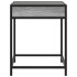 Mesa de centro con Infinity LED gris Sonoma 40x40x51