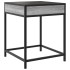 Mesa de centro con Infinity LED gris Sonoma 40x40x51