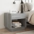 Mesa de centro con Infinity LED gris Sonoma 50x50x50