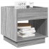 Mesa de centro con Infinity LED gris Sonoma 50x50x50