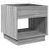 Mesa de centro con Infinity LED gris Sonoma 50x50x50