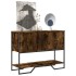 Mesa consola madera de ingeniería roble ahumado 100x35x74,5