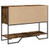 Mesa consola madera de ingeniería roble ahumado 100x35x74,5